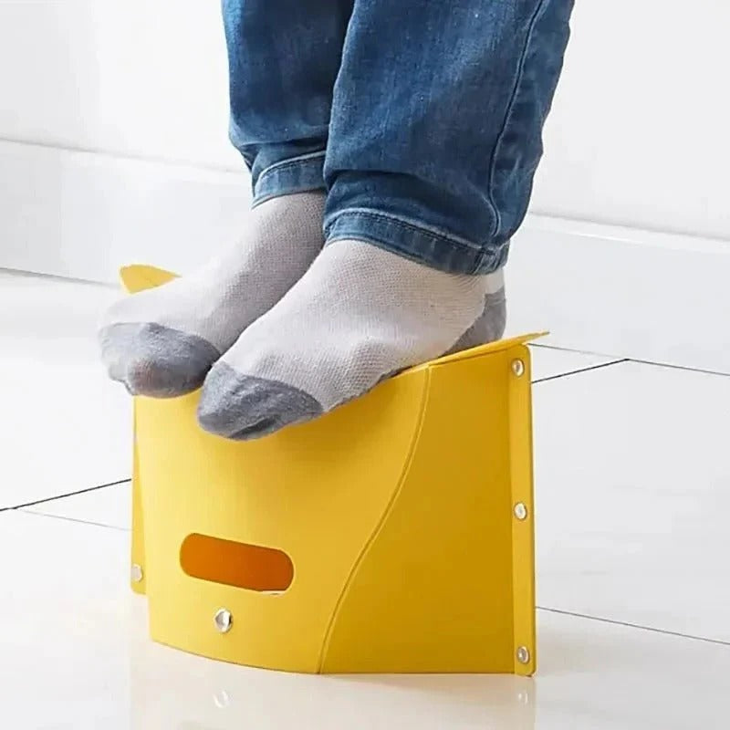 Folding Stool That Weighs 0.61 Pounds with Carry Handle and Bag Style Storage in 4 Colors
