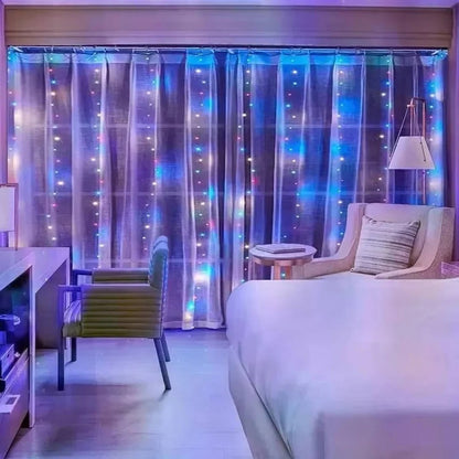Curtain LED Lights with Remote, USB Powered