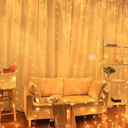 Curtain LED Lights with Remote, USB Powered