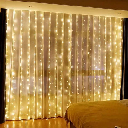 Curtain LED Lights with Remote, USB Powered
