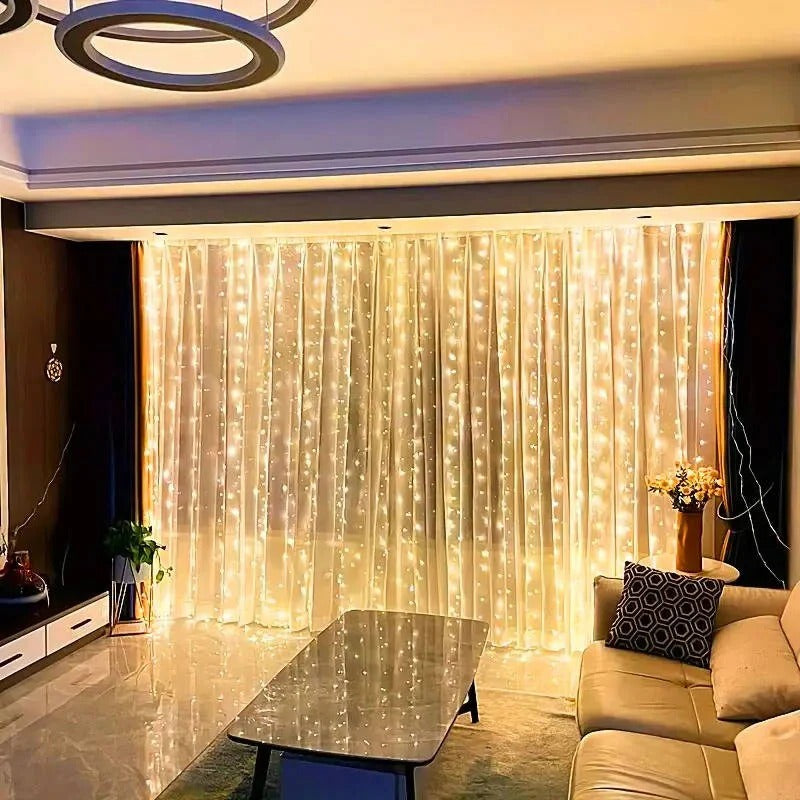 Curtain LED Lights with Remote, USB Powered
