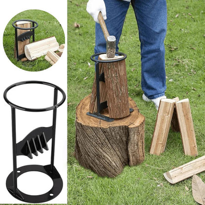 Cast Iron Firewood Splitter, Manual Log Splitting Tool