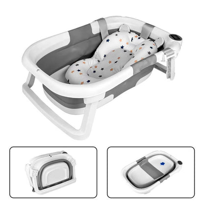 Foldable Newborn Bathing Tub with Temperature Indicator