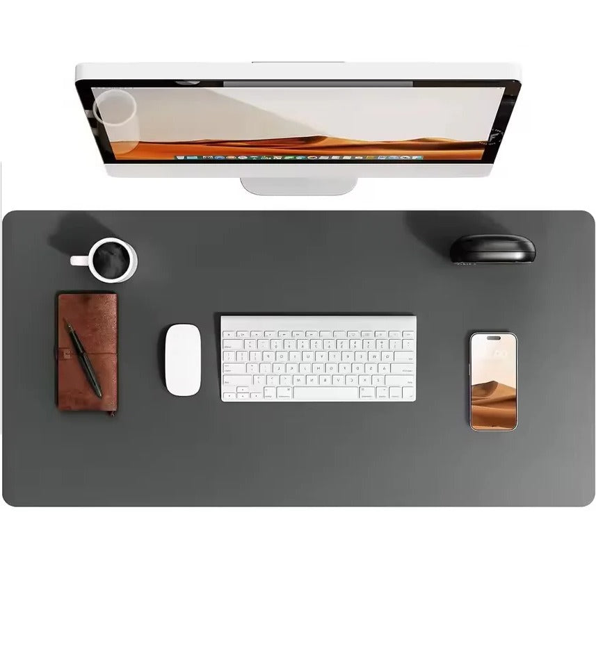 Luxury Leather Desk Pad Smooth Writing & Mouse Surface