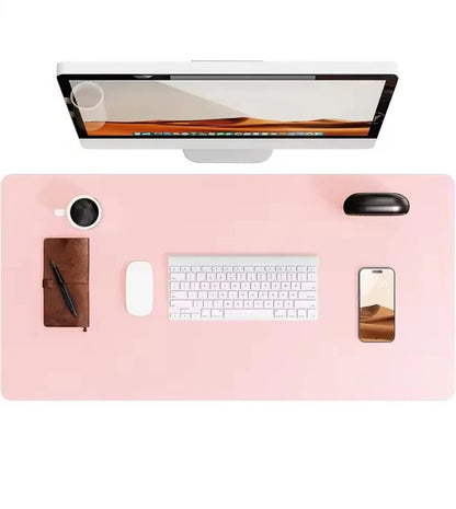 Luxury Leather Desk Pad Smooth Writing & Mouse Surface