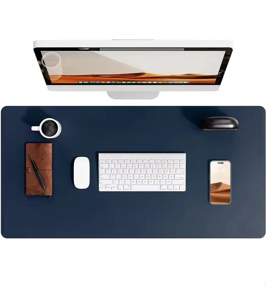 Luxury Leather Desk Pad Smooth Writing & Mouse Surface