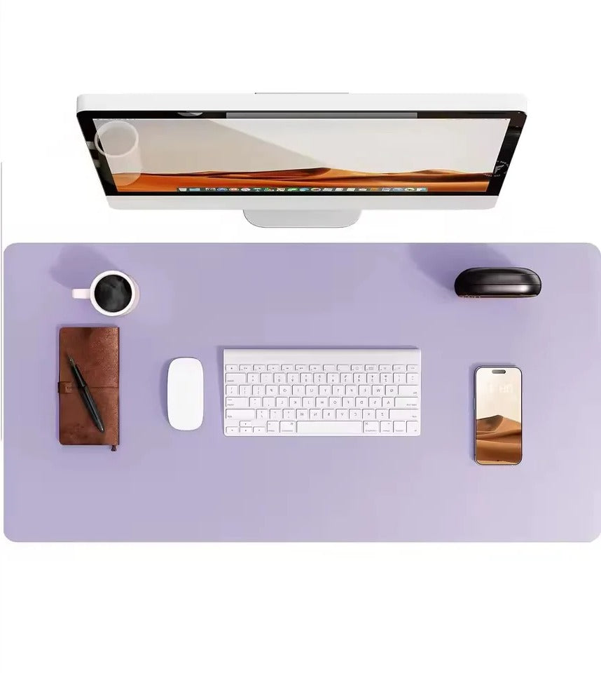 Luxury Leather Desk Pad Smooth Writing & Mouse Surface