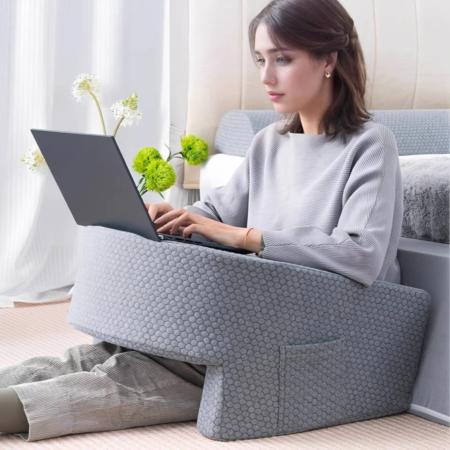 Reading Pillow for Bed, Memory Foam with Washable Cover