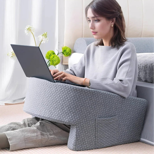 Reading Pillow for Bed, Memory Foam with Washable Cover