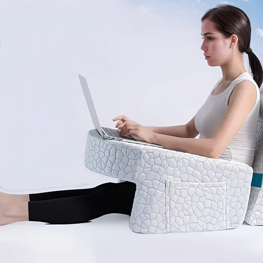 Reading Pillow for Bed, Memory Foam with Washable Cover