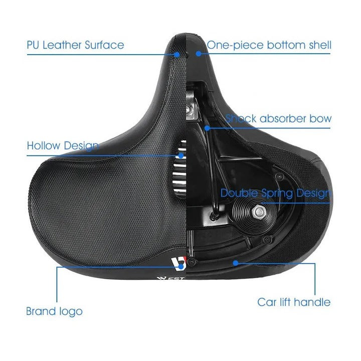 AirFlow Comfort Bike Seat for Long Rides