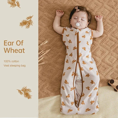 Breathable Newborn Sleeping Bag with Dual Zipper