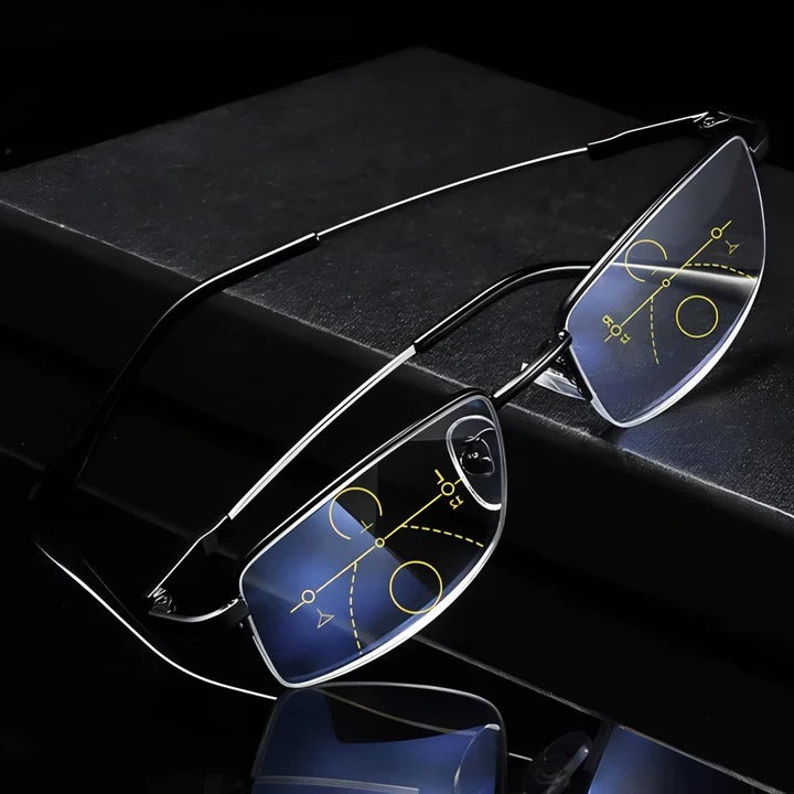 Smart Progressive Reading Glasses with Blue Light & UV Protection