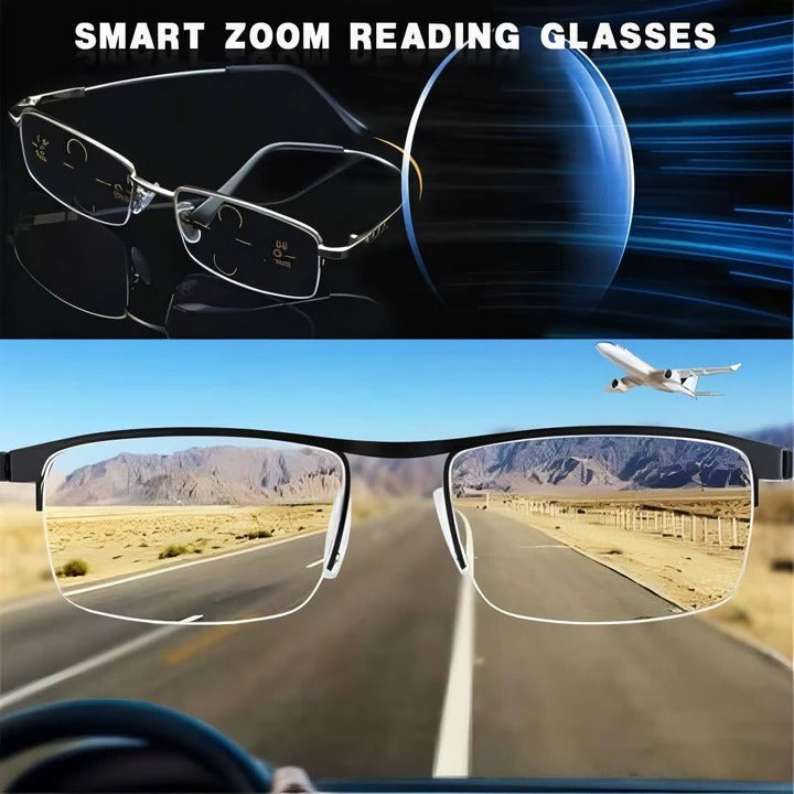 Smart Progressive Reading Glasses with Blue Light & UV Protection