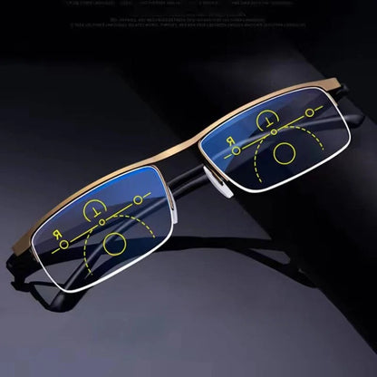 Smart Progressive Reading Glasses with Blue Light & UV Protection