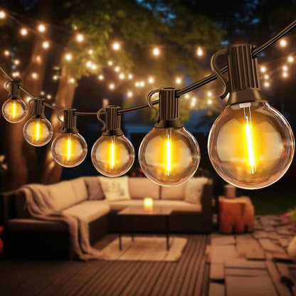 Outdoor LED Bulb String Lights for Home and Events