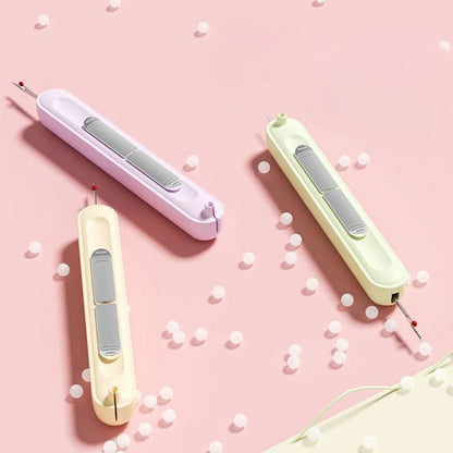 Dual Function Needle Threader for Easy Sewing and Crafting