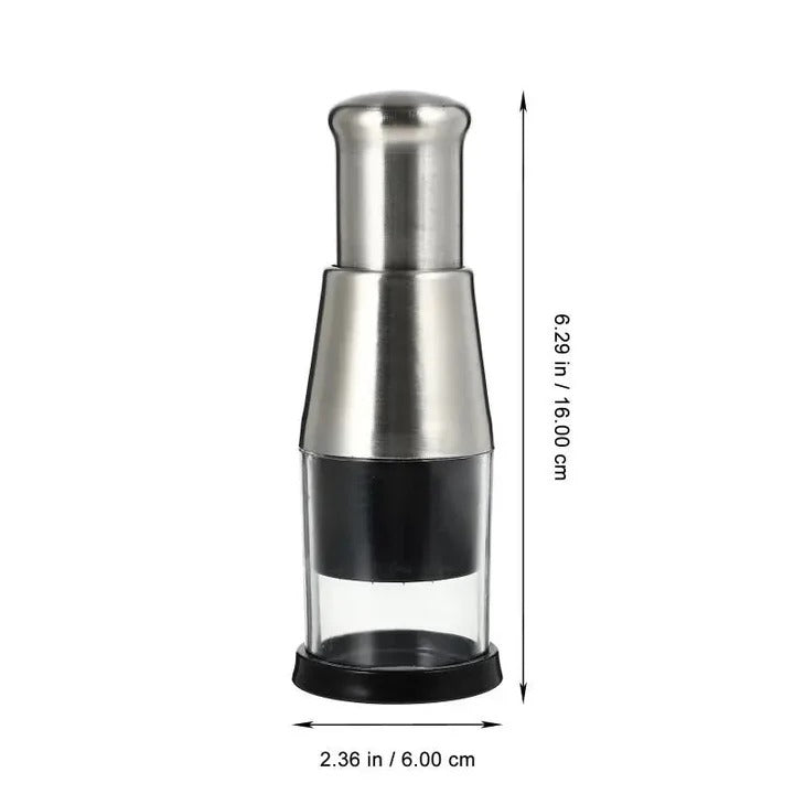 Manual Stainless Steel Vegetable Chopper for Home Cooking