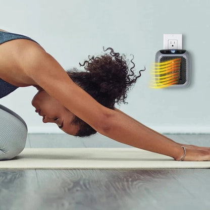 Mini Electric Wall Heater, 800W Plug-In Portable Design