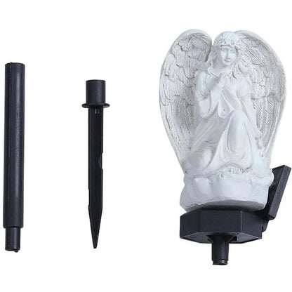 Decorative Solar Angel Garden Lamp with LED Illumination