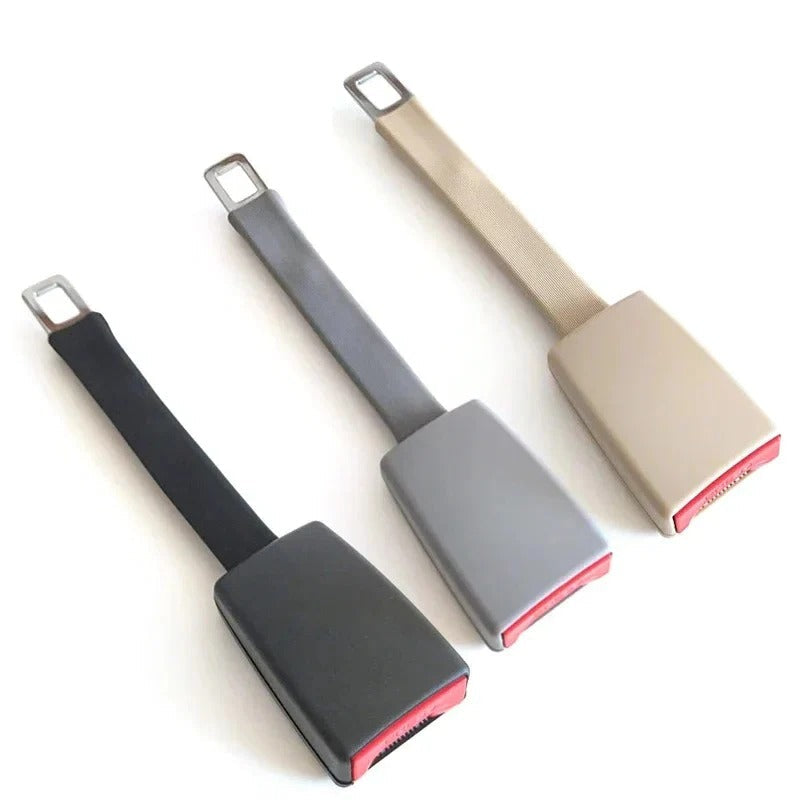 Seat Belt Extension with 11-Inch Rigid Stem for Upright Buckle Positioning