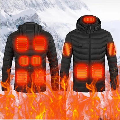 Lightweight Unisex Heated Coat with Multiple Heating Zones