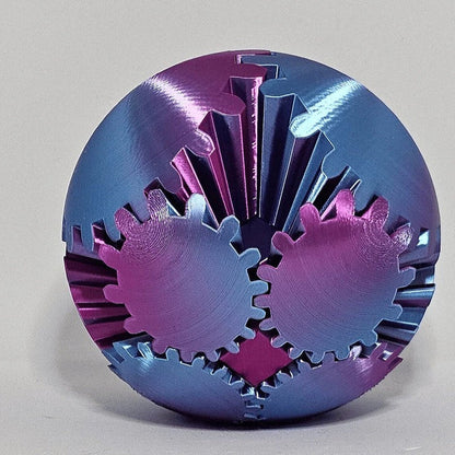 Whirling Steampunk Fidget Ball – Calming Gear Toy for Focus