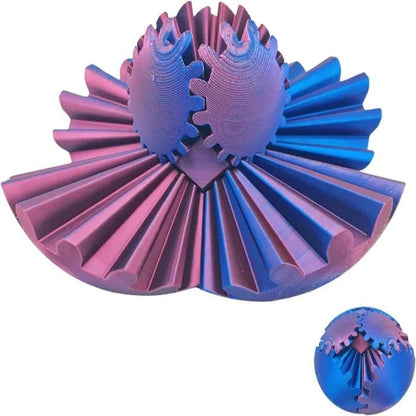 Whirling Steampunk Fidget Ball – Calming Gear Toy for Focus