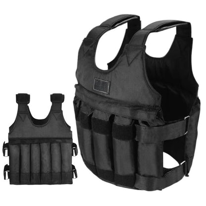 Adjustable 110 lb Weight Vest – Fitness and Workout Training Gear