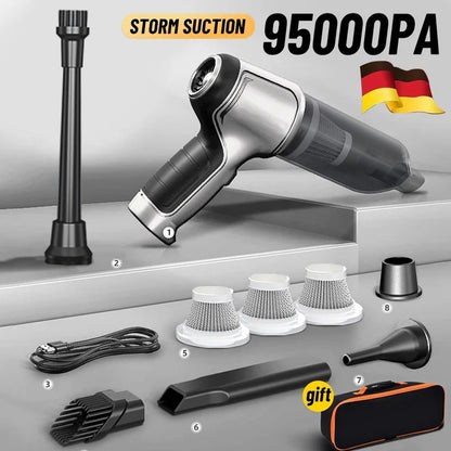 Portable Cordless Vacuum Cleaner for Car Interior Cleaning