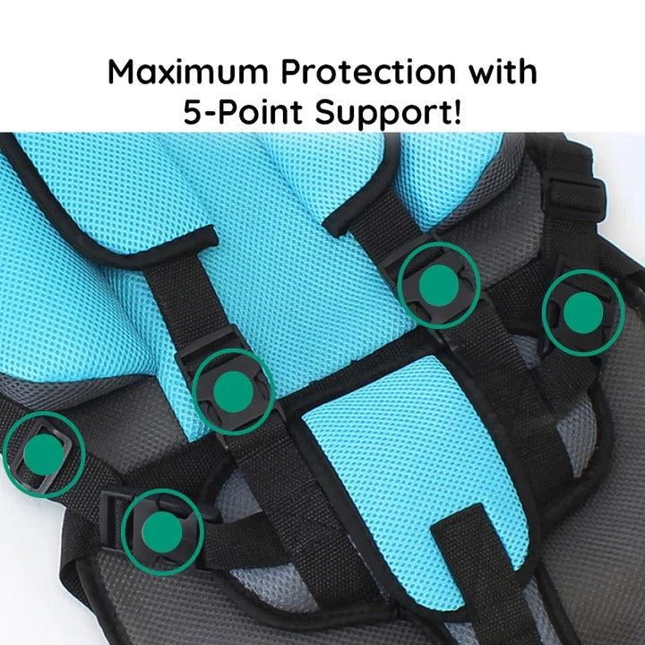 Portable Child Car Cushion Seat for Secure and Comfy Travel Support