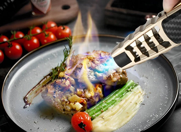 Adjustable Flame Torch Lighter – Blue Flame for Kitchen & Outdoor Use