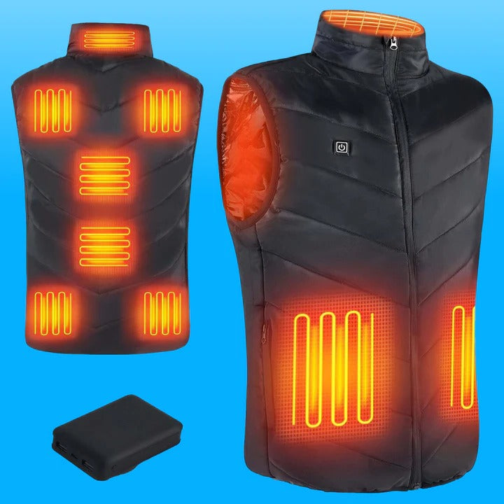 Lightweight Heated Unisex Puffer Vest For Winter Outdoor Activities