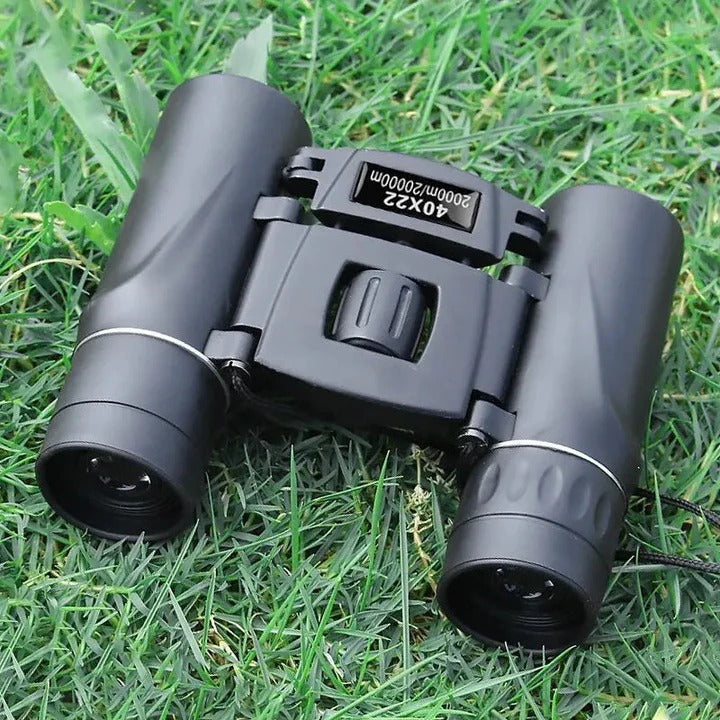 Compact 40x22 Folding Binoculars – High-Power Outdoor Zoom