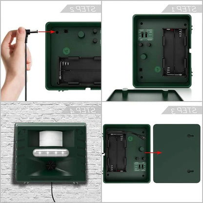 Ultrasonic Bird Deterrent – Solar-Powered Outdoor Device for Woodpeckers
