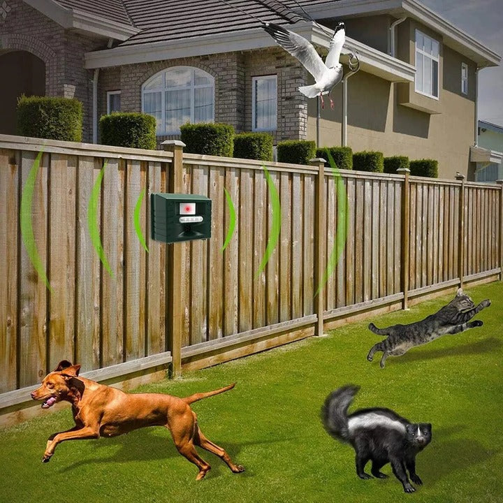 Ultrasonic Bird Deterrent – Solar-Powered Outdoor Device for Woodpeckers