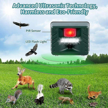 Ultrasonic Bird Deterrent – Solar-Powered Outdoor Device for Woodpeckers
