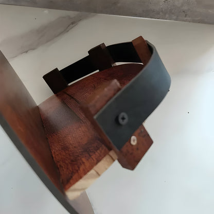 Rustic Whiskey Barrel Shelf – Bourbon Bottle Wall Display Rack