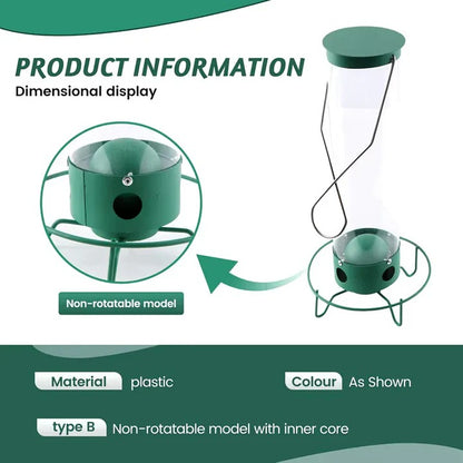 Durable Metal Bird Feeder with Cage Design to Deter Squirrels