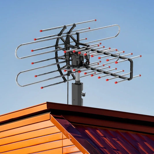 High Gain Outdoor Digital TV Antenna For 500 Mile Reception