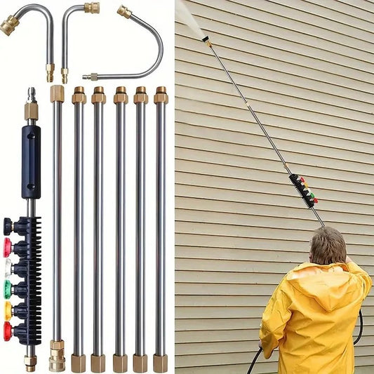 High Pressure Telescoping Wand Set For Walls and Drainage Cleaning
