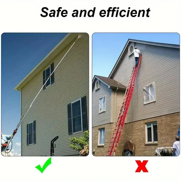 High Pressure Telescoping Wand Set For Walls and Drainage Cleaning