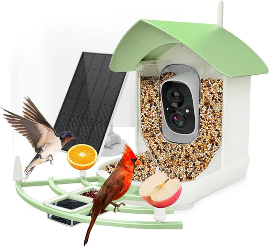 Solar Powered Smart Bird Feeder With WiFi Connectivity