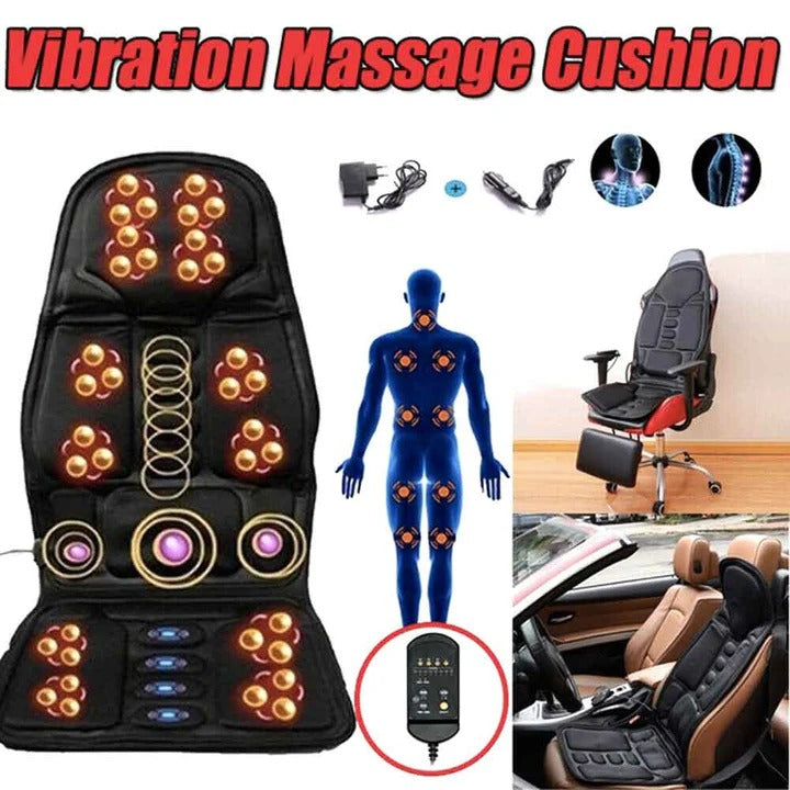 Full Back Massage Cushion With Heated Neck And Back Support