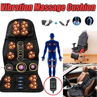 Full Back Massage Cushion With Heated Neck And Back Support
