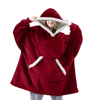 Giant Wearable Blanket Hoodie Oversized and Warm