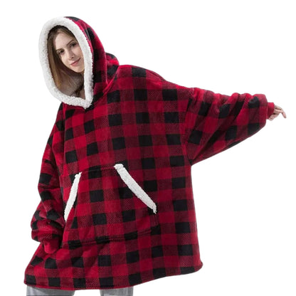 Giant Wearable Blanket Hoodie Oversized and Warm
