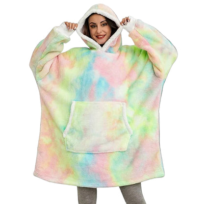 Giant Wearable Blanket Hoodie Oversized and Warm