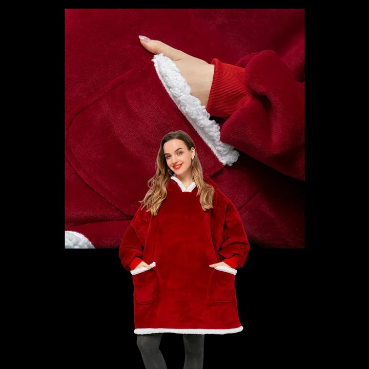 Giant Wearable Blanket Hoodie Oversized and Warm