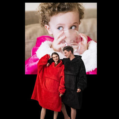 Giant Wearable Blanket Hoodie Oversized and Warm